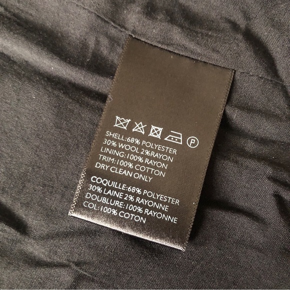 Alice & Urban Oputfitters Blue Buffalo Check Pea Coat ✨Ladies Size S Wool Blend - Picture 8 of 11